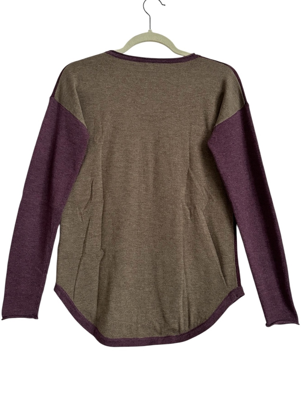 Smartwool Shadow Pine Wool Blend Colorblock Crew Sweater XS - Picture 3 of 13